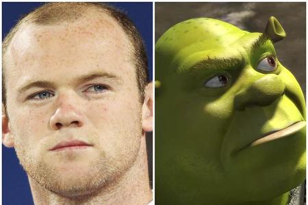 Wayne Rooney und Shrek