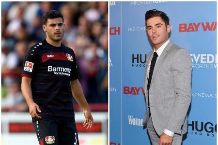 Kevin Volland und Zac Efron