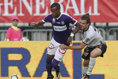 Die Wolfsberger gingen im 150. Bundesliga-Spiel von Trainer Heimo Pfeifenberger durch Abwehrspieler Michael Sollbauer in der...