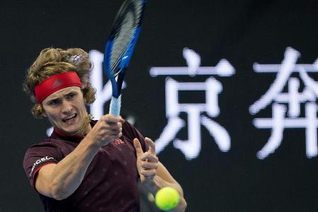 50. Saisonsieg: Alexander Zverev im Viertelfinale von Peking