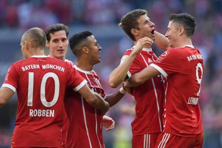 Bundesliga: 5:0-Sieg für Bayern bei Heynckes-Comeback - Hoffenheim nur 2:2 Bundesliga: 5:0-Sieg für Bayern bei Heynckes-Comeback - Hoffenheim nur 2:2
