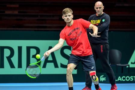 Davis-Cup-Finale: Belgien trotz Goffin nur Außenseiter gegen Frankreich Davis-Cup-Finale: Belgien trotz Goffin nur Außenseiter gegen Frankreich
