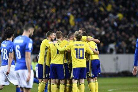 0:1 in Schweden: Italien droht WM-Aus