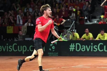 Davis-Cup-Finale: Goffin führt belgisches Quartett an Davis-Cup-Finale: Goffin führt belgisches Quartett an
