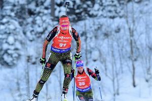 Biathlon: Hinz und Lesser in der Single-Mixed-Staffel auf Platz zwei