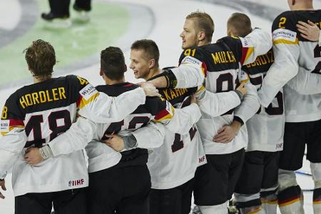 Sieg zum Abschluss: DEB-Team Dritter beim Deutschland Cup Sieg zum Abschluss: DEB-Team Dritter beim Deutschland Cup