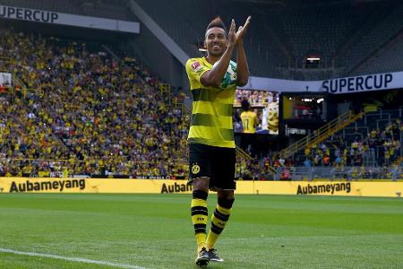 Platz 1: Pierre-Emerick Aubameyang (Gabun) - 124