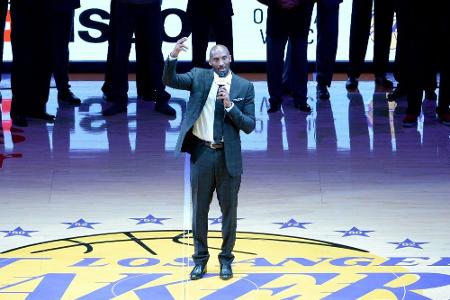 Lakers ziehen Bryant-Nummern aus dem Verkehr: Lakers ziehen Bryant-Nummern aus dem Verkehr: