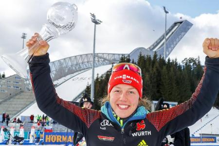 Biathlon: Frauen-Staffel gewinnt in Hochfilzen