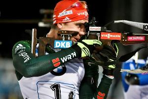 Biathlon-Staffel bei Sieg von Norwegen Zweiter
