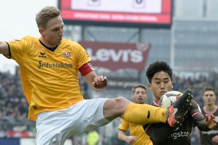 2. Liga: Dresden in Duisburg ohne Kapitän Hartmann