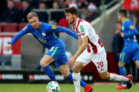 Erster Sieg im letzten Hinrundenspiel: Köln schlägt Wolfsburg