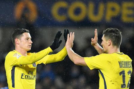 PSG feiert mit Draxler in der Startelf 4:1-Sieg in Rennes