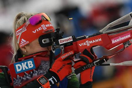Biathlon: Frauen-Staffel in Oberhof auf Platz zwei