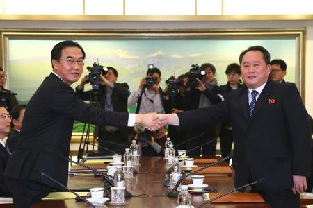 Friedensgipfel: Nordkorea will hochrangige Delegation zu Olympia schicken Friedensgipfel: Nordkorea will hochrangige Delegation zu Olympia schicken