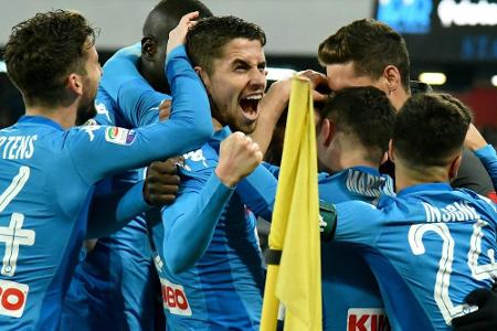 Neapel erobert Tabellenführung zurück - Bergamo vor BVB-Spiel nur 1:1 Neapel erobert Tabellenführung zurück - Bergamo vor BVB-Spiel nur 1:1