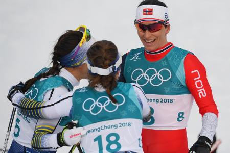 Björgen schreibt Olympia-Geschichte im Skiathlon Björgen schreibt Olympia-Geschichte im Skiathlon