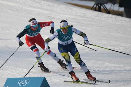 Skilangläuferin Kalla holt erstes Gold der Winterspiele von Pyeongchang Skilangläuferin Kalla holt erstes Gold der Winterspiele von Pyeongchang