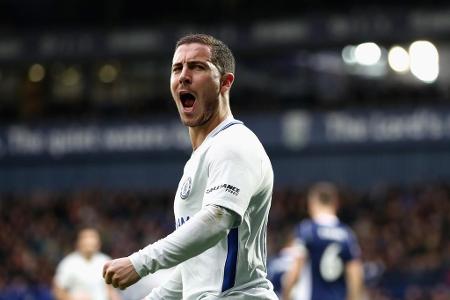 Beim FC Chelsea agiert Eden Hazard zumeist als Linksaußen oder hängende Spitze. Der Belgier könnte bei Real aber auch auf de...