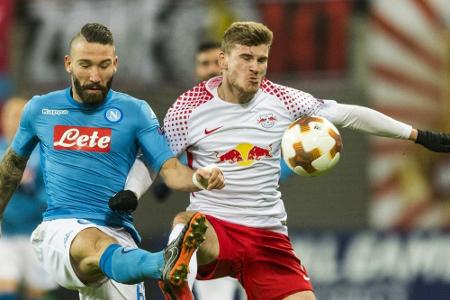 Heimpleite gegen Neapel: Leipzig zittert sich ins Europa-League-Achtelfinale