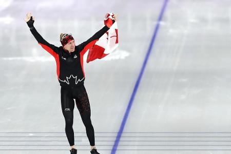 Der Sieg über die längste Distanz im Eisschnelllauf geht an Ted-Jan Bloemen. Der Kanadier feiert seine erste olympische Gold...