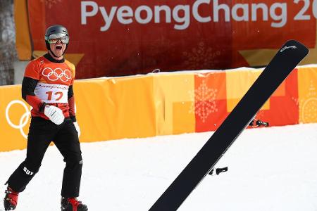 Das nächste Gold für die Schweiz. Im finalen Duell gegen den Südkoreaner Sang-ho Lee beweist Galmarini starke Nerven und set...