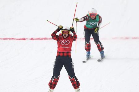 Kelsey Serwa gewinnt Gold im Skicross und setzt die kanadische Dominanz in ihrer Disziplin fort. Die Silbermedaillengewinner...