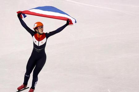 Suzanne Schulting beschert den Niederlanden in Pyeongchang die erste Goldmedaille im Shorttrack. Die WM-Dritte, die in Südko...