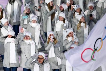 Russen-Heimkehr aus Pyeongchang: Russen-Heimkehr aus Pyeongchang: