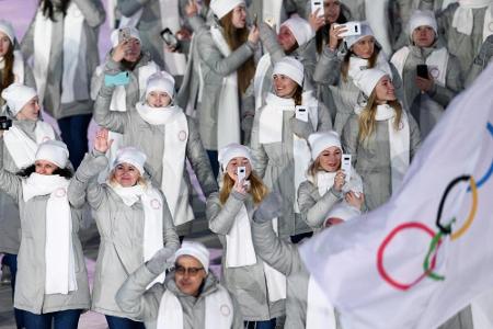 Russen-Heimkehr aus Pyeongchang: 