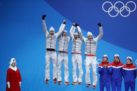 Deutschland (Skispringen Teamwettbewerb | Silber)