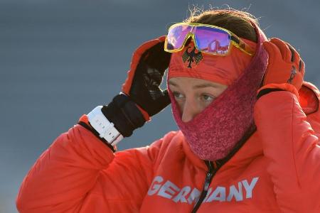 Biathlon-Bundestrainer gibt Dahlmeier Tipps Biathlon-Bundestrainer gibt Dahlmeier Tipps