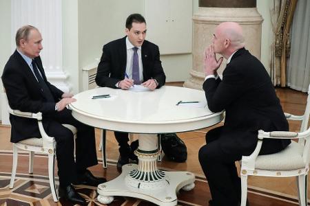 Putin und Infantino besprechen Stand der WM-Vorbereitung