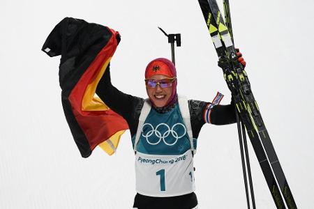 Olympia-Double aus Sprint und Verfolgung: Dahlmeier wie Björndalen