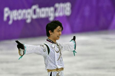 Japaner Hanyu erneut Olympiasieger im Eiskunstlauf