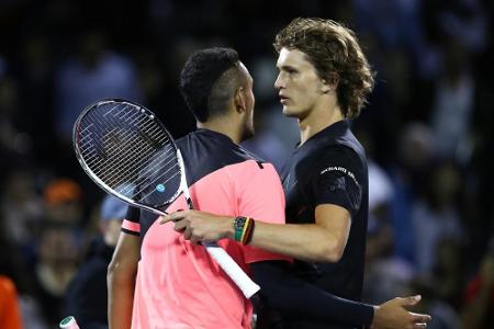 Zweisatzsieg gegen Kyrgios: Zverev im Viertelfinale von Miami