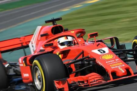 Vettel im Australien-Training Fünfter - Hamilton vorn