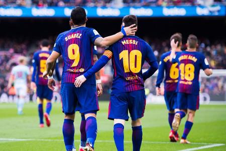 In der Liga stürmt der noch unbesiegte FC Barcelona dem nächsten Titel entgegen, auch in der Königsklasse sind die Katalanen...