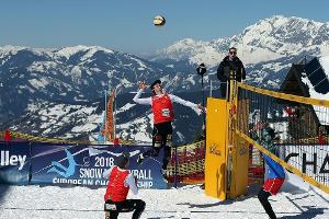 Becker/Schröder holen Silber bei erster Snowvolleyball-EM