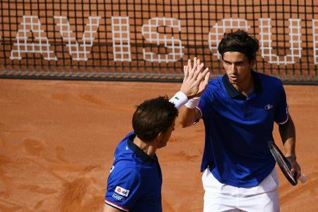 Frankreichs Davis-Cup-Team auf Halbfinalkurs