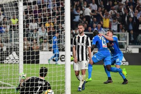 Juve nach 0:1 im Spitzenspiel gegen Neapel unter Druck