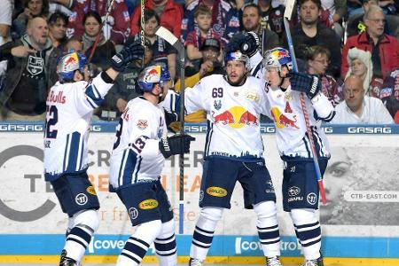 Eishockey: Meister München nur noch einen Sieg vom Titel-Hattrick entfernt Eishockey: Meister München nur noch einen Sieg vom Titel-Hattrick entfernt