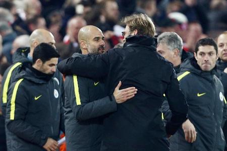 Klopp vs. Guardiola: Die Bilanz