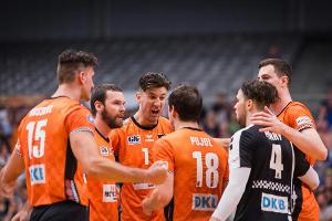 BR Volleys feiern den "vielleicht wichtigsten Sieg der Saison"