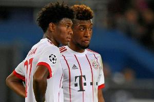 FC Bayern: Neuer, Alaba und Coman im Mannschaftstraining
