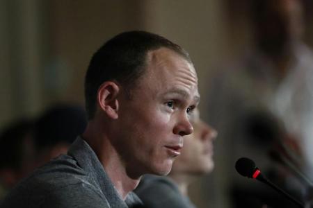 Froome bekräftigt vor Giro-Start seine Unschuld Froome bekräftigt vor Giro-Start seine Unschuld