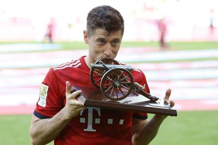 Die Bundesliga-Rekordtorjäger: Gerd Müller auf Platz eins, Lewandowski nun Siebter