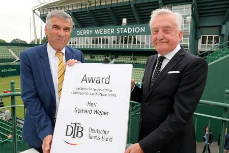DTB ehrt Halle-Turnierinitiator Weber für sein Lebenswerk