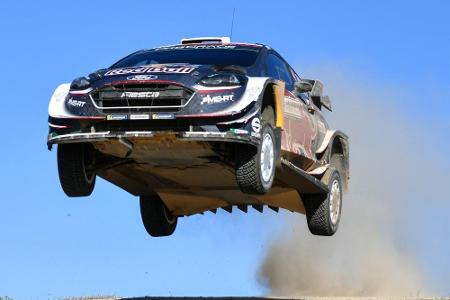 Weltmeister Ogier verpasst vierten Sieg bei Rallye Sardinien Weltmeister Ogier verpasst vierten Sieg bei Rallye Sardinien
