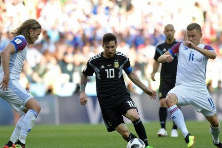Messi scheitert vom Punkt: Argentinien nur 1:1 gegen Island